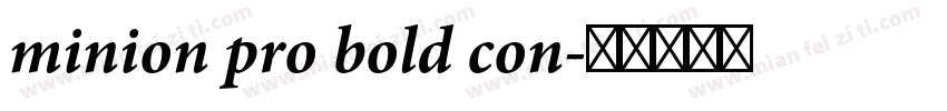 minion pro bold con字体转换